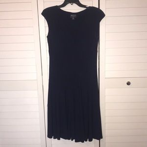 empire waist navy blue dress